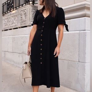 Sézane Vic Dress Black size 42 / US 10